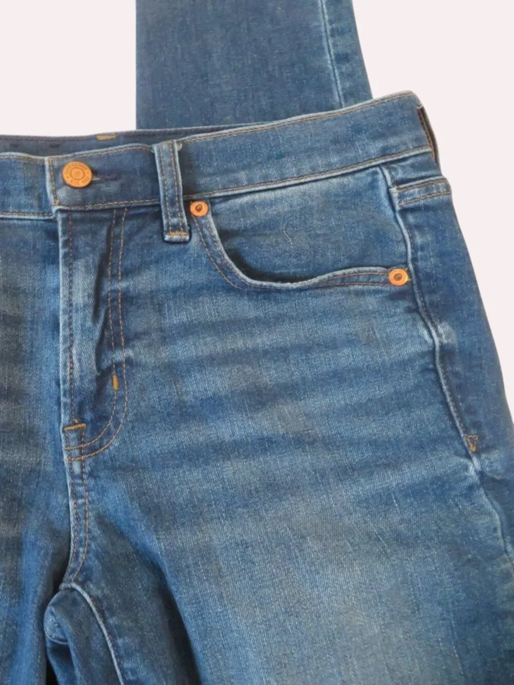 GAP -Women's Mid Rise True Skinny Jeans, Size 28 (6R), GUC - Picture 5 of 13